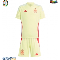 Otroški Nogometni dresi Španija Gostujoči EP 2024 Kratek Rokav (+ Kratke hlače)